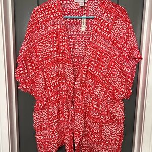 Victoria's Secret Red Heart Kimono NWT